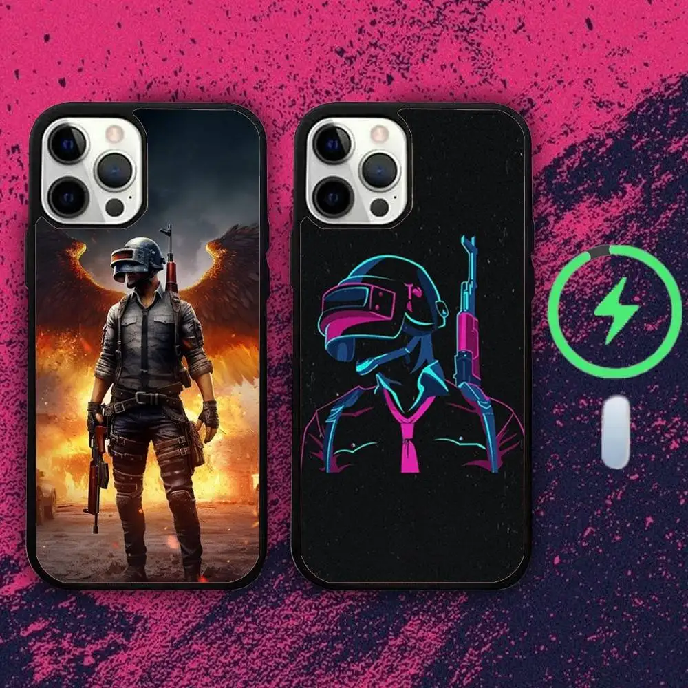 

P-PUBG-GS Gam Phone Case For iPhone 16e,16,15,14,13,12,11,Plus,Pro,Max,Mini Magsafe Magnetic Wireless Charging
