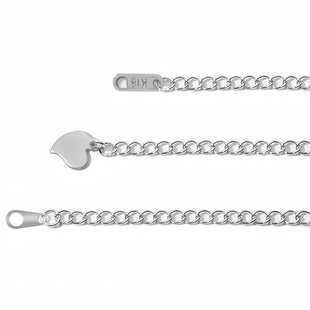 5/10 Stück Edelstahl-Verlängerungsketten, Verlängerungsketten mit Karabinerverschlüssen, Verbindungsstücke für DIY-Schmuckherstellung, Armbandzubehör – Detail 5