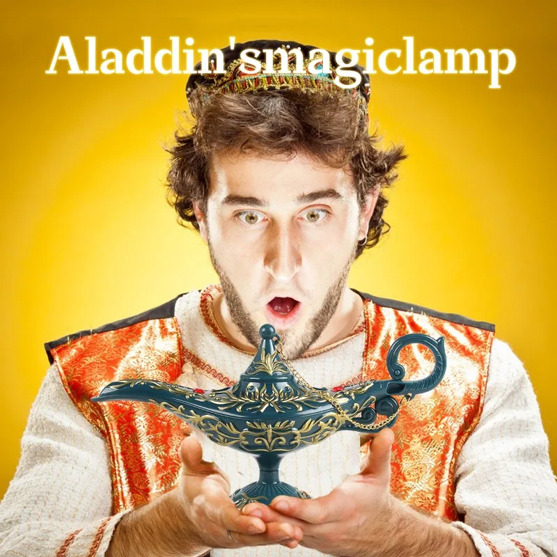 Juguetes de cocina, accesorios de lámpara mágica de Aladino, juguetes, moldeo por inyección, galvanoplastia, pintura en aerosol, decoración, fiesta, juego en casa