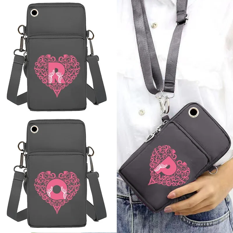 Shoulder Bags Mobile Phone Clutch Wrist Packet Women Wallets Card Holder for IPhone/Huawei/Samsung Organizer Grey Handbag