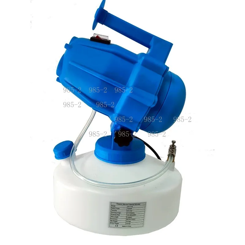Electric ULV Cold Mist Atomizer Portable Fogger Sprayer 4.5L Capacity 32.8ft Spraying Range