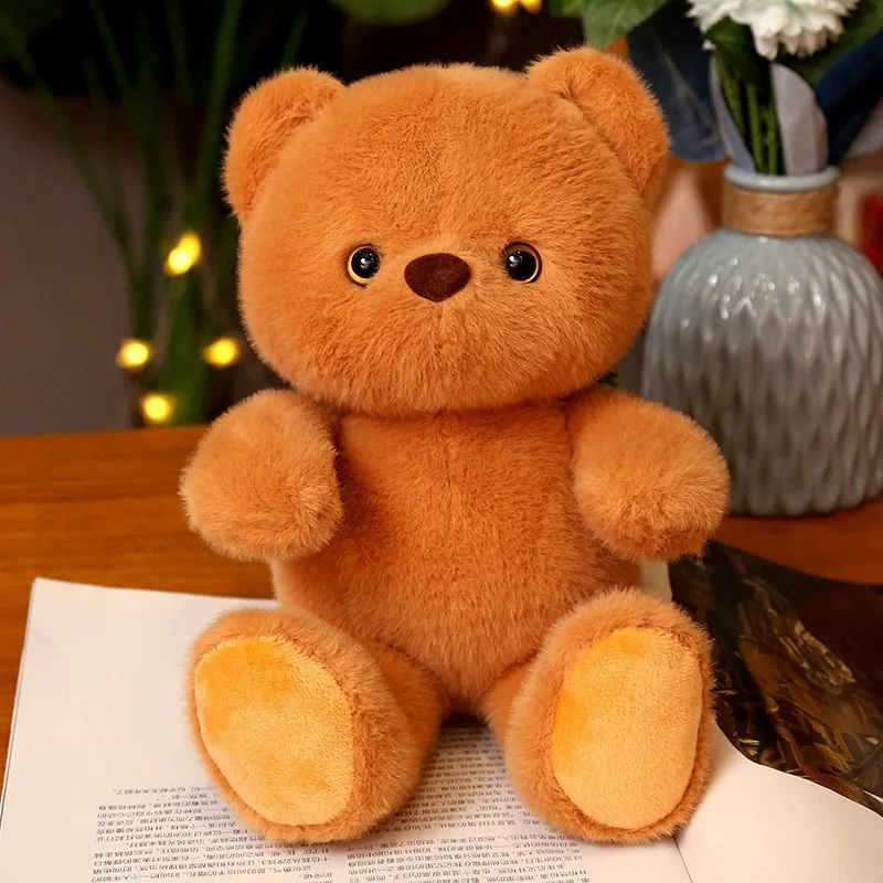 Cute Bear Plush Doll Kawaii Bear Plush Kids Toy Soft Baby Soothing Toys Sleeping Pillows Gifts for Kids Girls Wholesale Toys