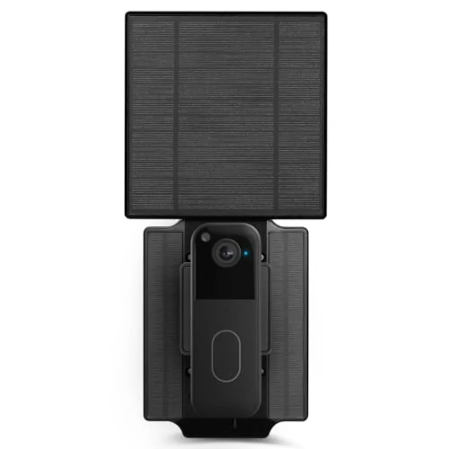 

Solar Charger Compatible with Blink Video Doorbell 2nd Gen Triple Solar Panels with Built-in Battery, Continuous Power, Weather