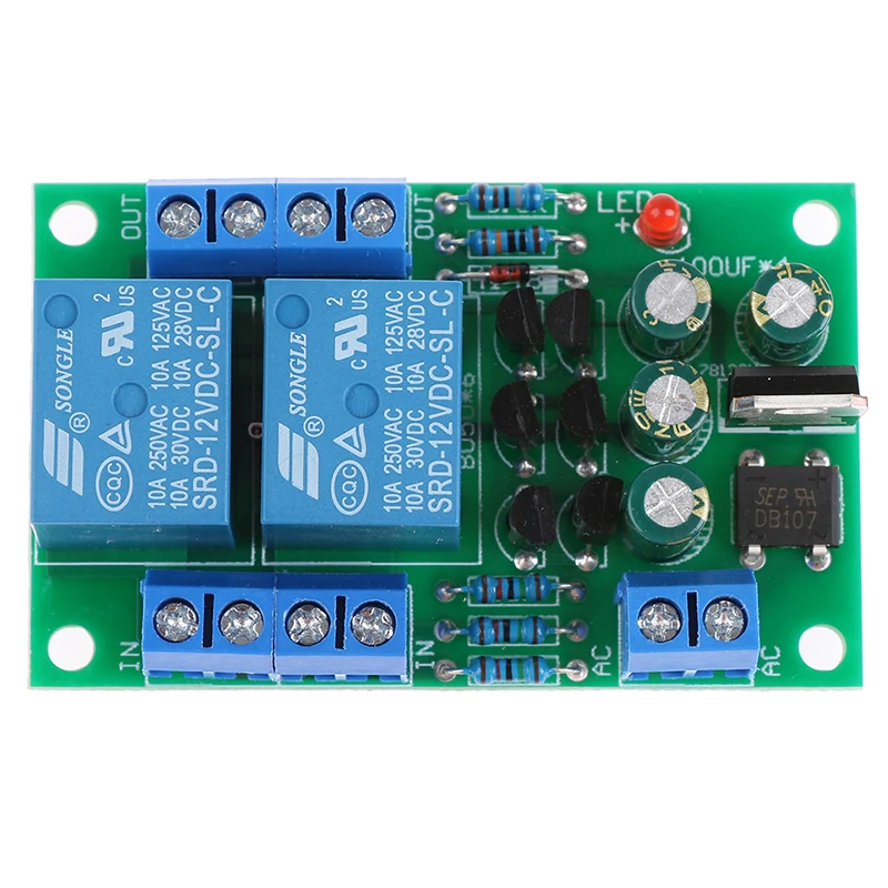 1PC Audio Speaker Protection Board Boot Delay DC Protect Kit DIY Double Channel Speaker Protection Circuit Board