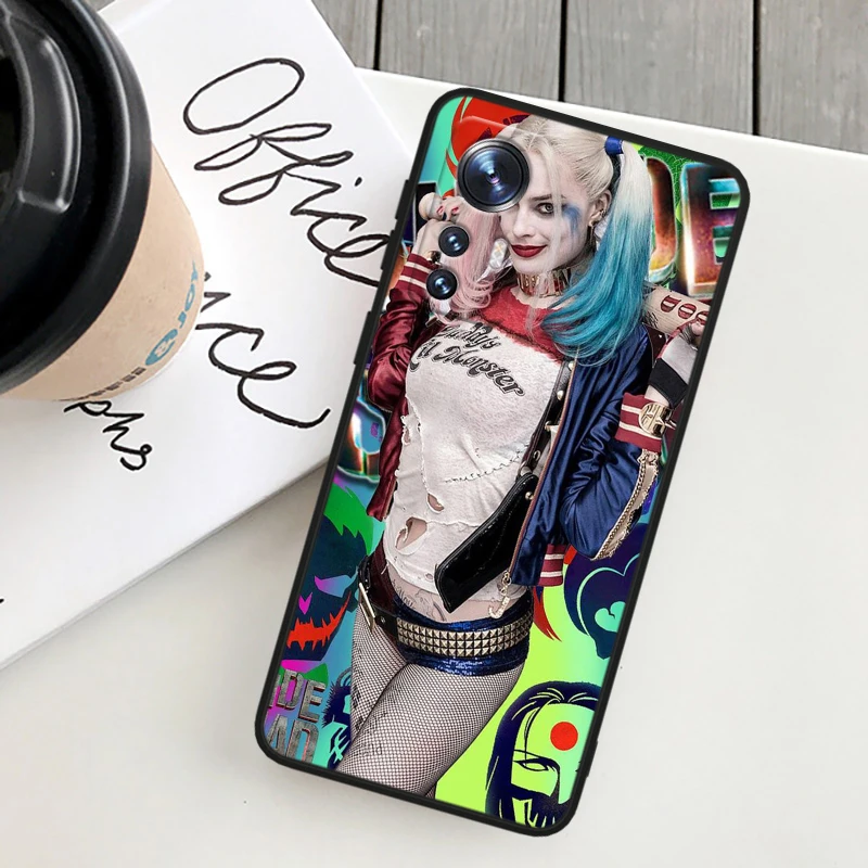 Harley Quinn Cute For Xiaomi Mi Note 10T 10S 10 9T 9 SE 8 CC9E A3 5G Lite Pro Soft Silicone Black Phone Case