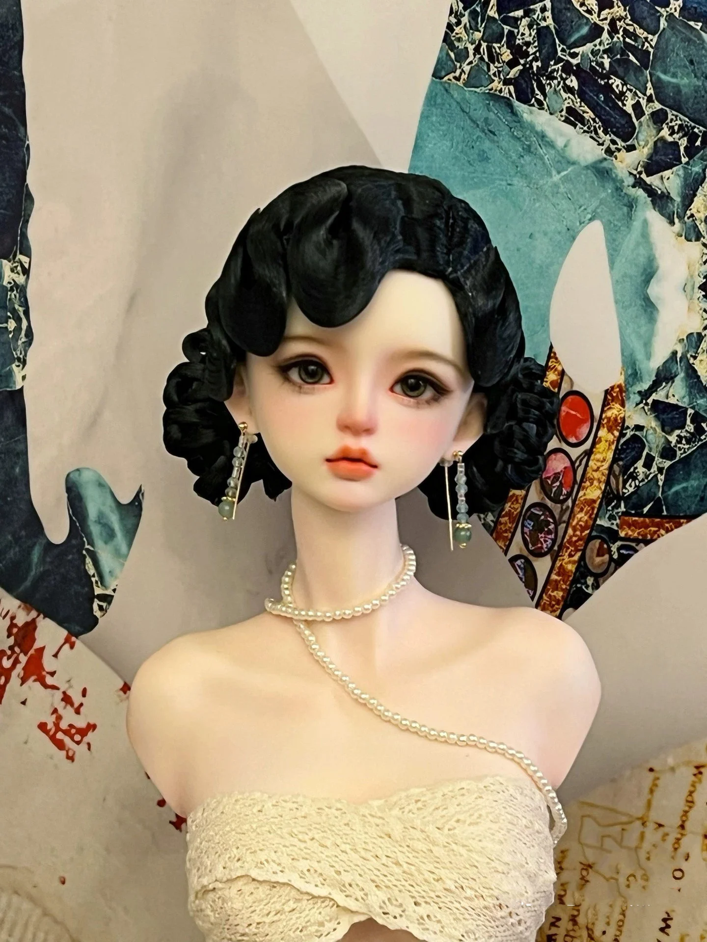 1/3 Scale Ancient Costume BJD Doll Wigs Chinese Hanfu Vintage Hair Fairy Wig For SD13 Big Girl SSDF Accessories A2067