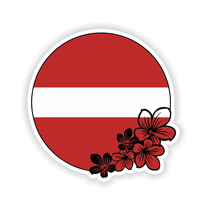 

CK21157# Latvia Sticker Round Flag for Laptop Book Fridge Guitar Motorcycle Helmet ToolBox Door PC Boat