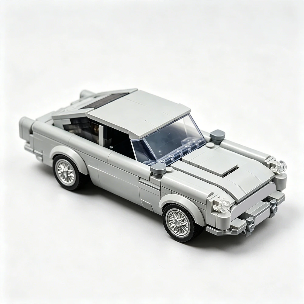 

New MOC Speed ​​Series City Sports Car DB5 Model Building Blocks DIY Modular Racing Car Assembly Children's Toy Boy Gift Set