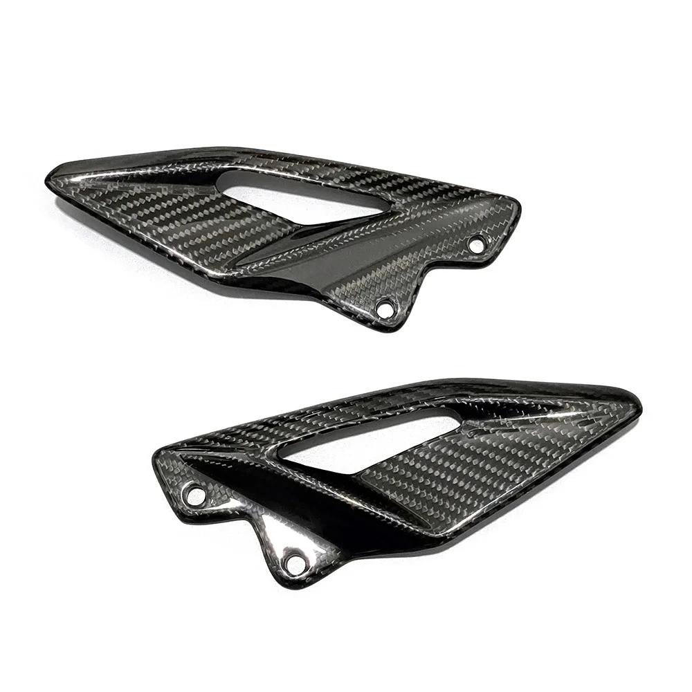 For Triumph Street Triple 765 R RS 2016-2024 660/S 2020-2022 Carbon Fiber Motorcycle Accessories Heel Guard Plates Foot Rests