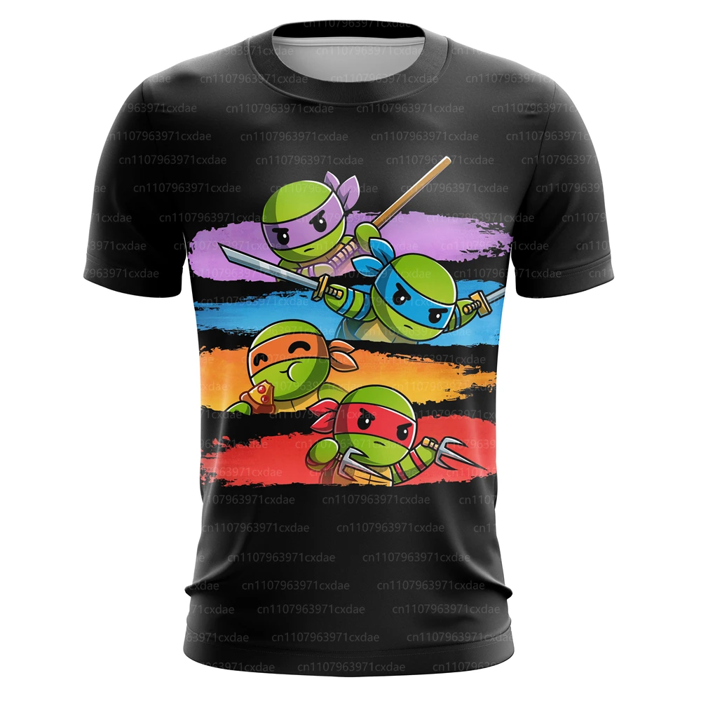 Teenage Mutant Ninja Turtles T-shirts Cartoon Adult Top Tees Anime Short Sleeves Summer Shirts Fashion Women Men Clothes Gift