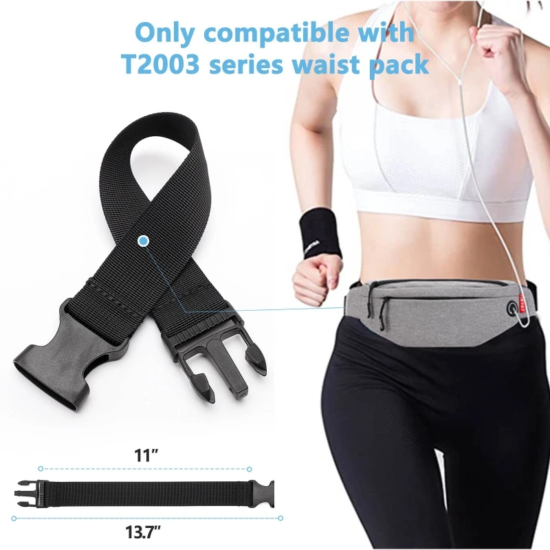 Portable Belt Extender for Fanny Pack Strap Extension Waist Bag Belts