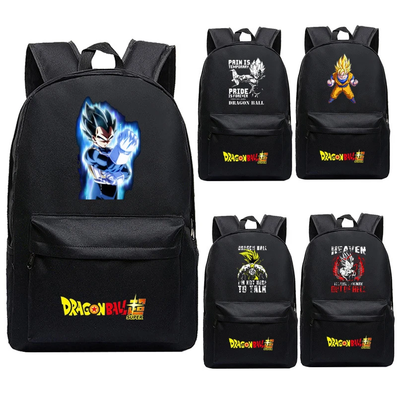 Bandai Dragon Ball Rucksack Goku Vegeta Anime Abbildung Schule Tasche Hübsche Mode Animation Produkte Geschenke