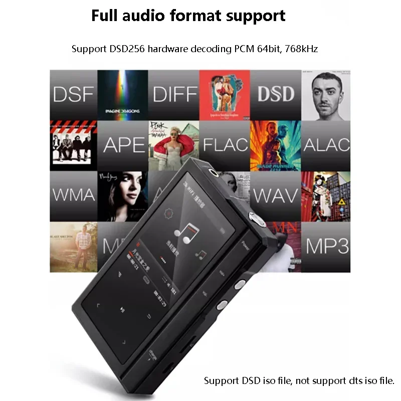 Flagship HIFI Music Player MP3 ES9218 DAC 64BIT 768KHz Lossless Decoding Music Walkman DSD256 Two-way Bluetooth APTX Transport