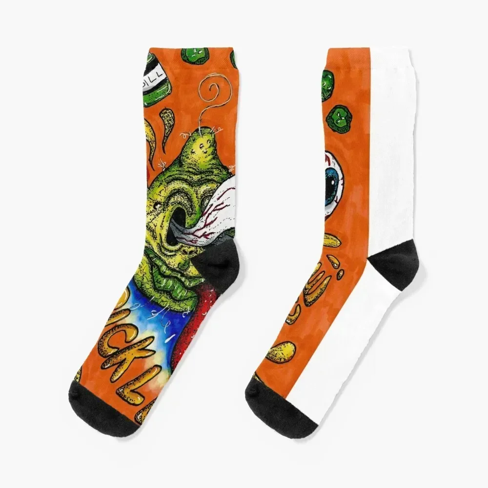 

Pickle Juice! Socks retro with print Wholesale Men's Socks Luxury Women's