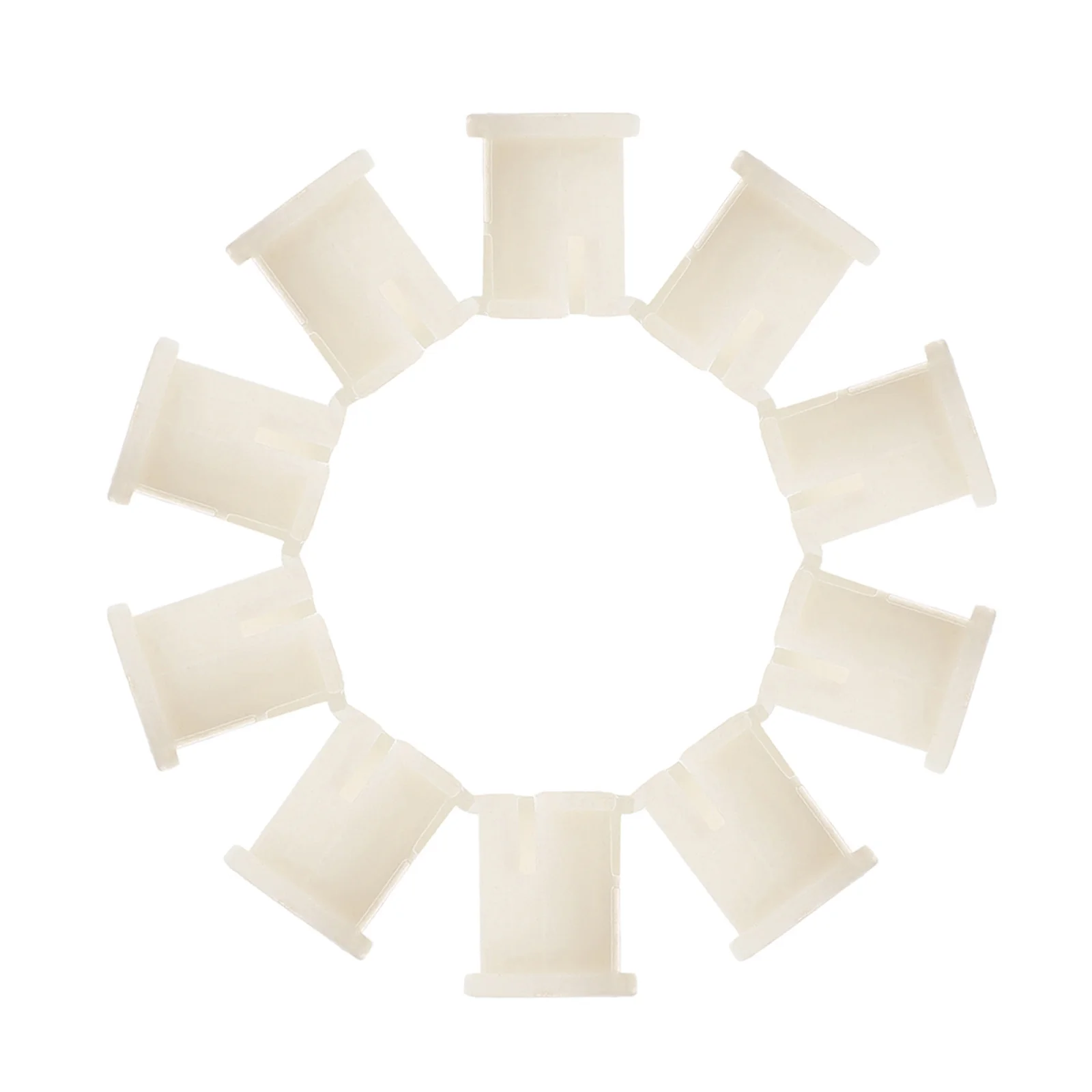 

10Pcs Sturdy Plastic Caster Socket Small Wheel Sleeve Inserts Stem Caster Chair Feet Furniture Insert Wheel Socket