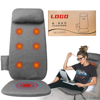 Factory Price  Memory Foam Seat Massage Cushion  Pad Infrared Electric Heating Waist Kneading Full Body Chair Massage