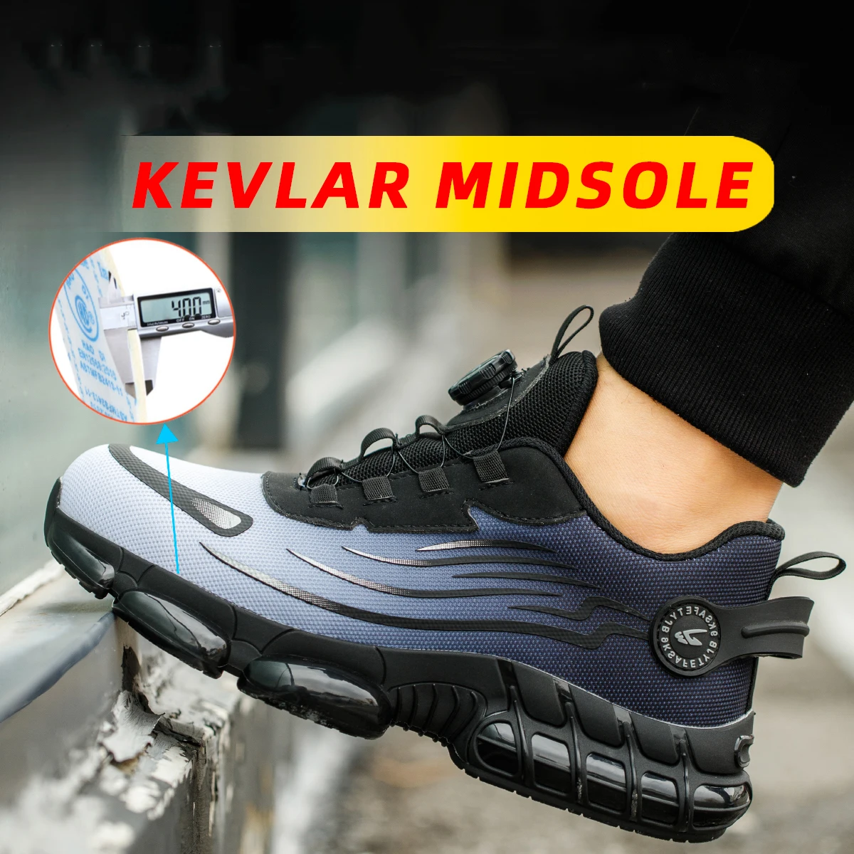 Nouvelles chaussures de sécurité avec embout en acier – Chaussures de travail résistantes aux chocs et aux perforations – Chaussures de protection confortables