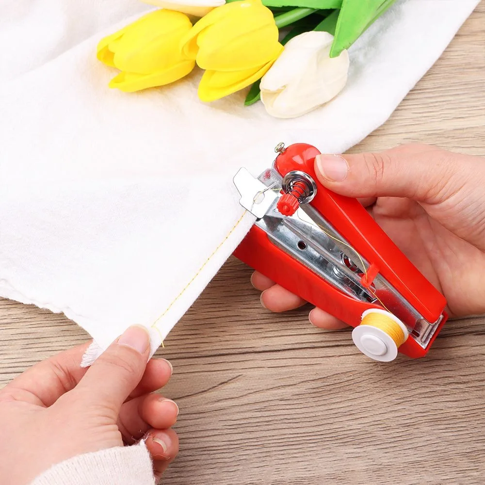 Portable Embroidery Knit Fabric Manual Sewing Machine Stitch Handy DIY Apparel Handmade Needlework