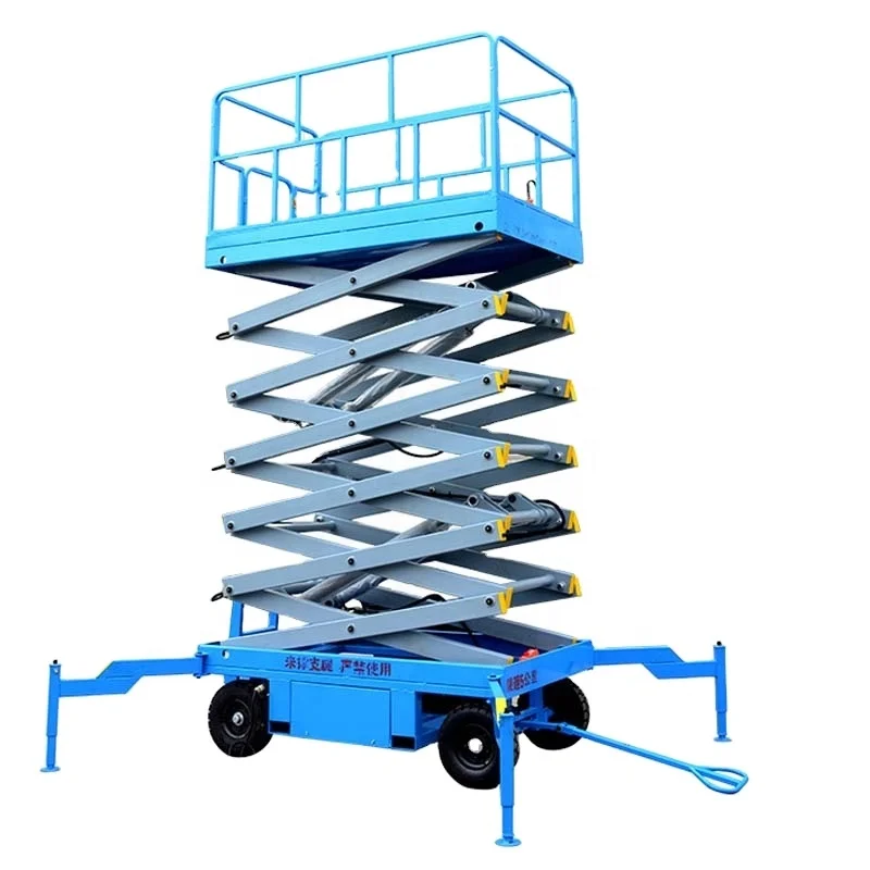 200KG Light Duty Mobile Lift Table, Portable Scissor Lifter for Small Workshops and Mechanical Repair
