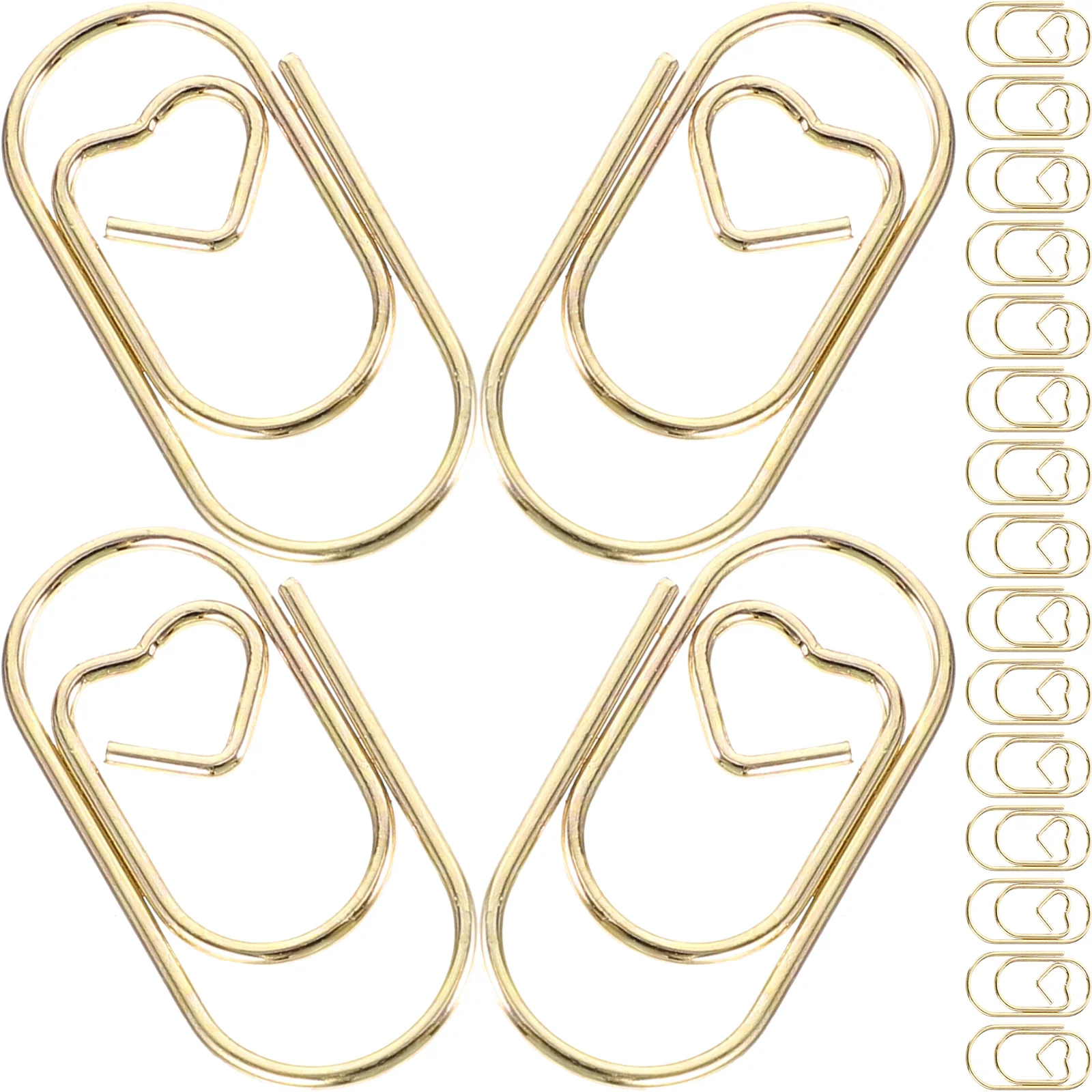 Paper Clips Small Metal Mini Diary Office 100pcs (Rose Gold) Journal Cute Craft