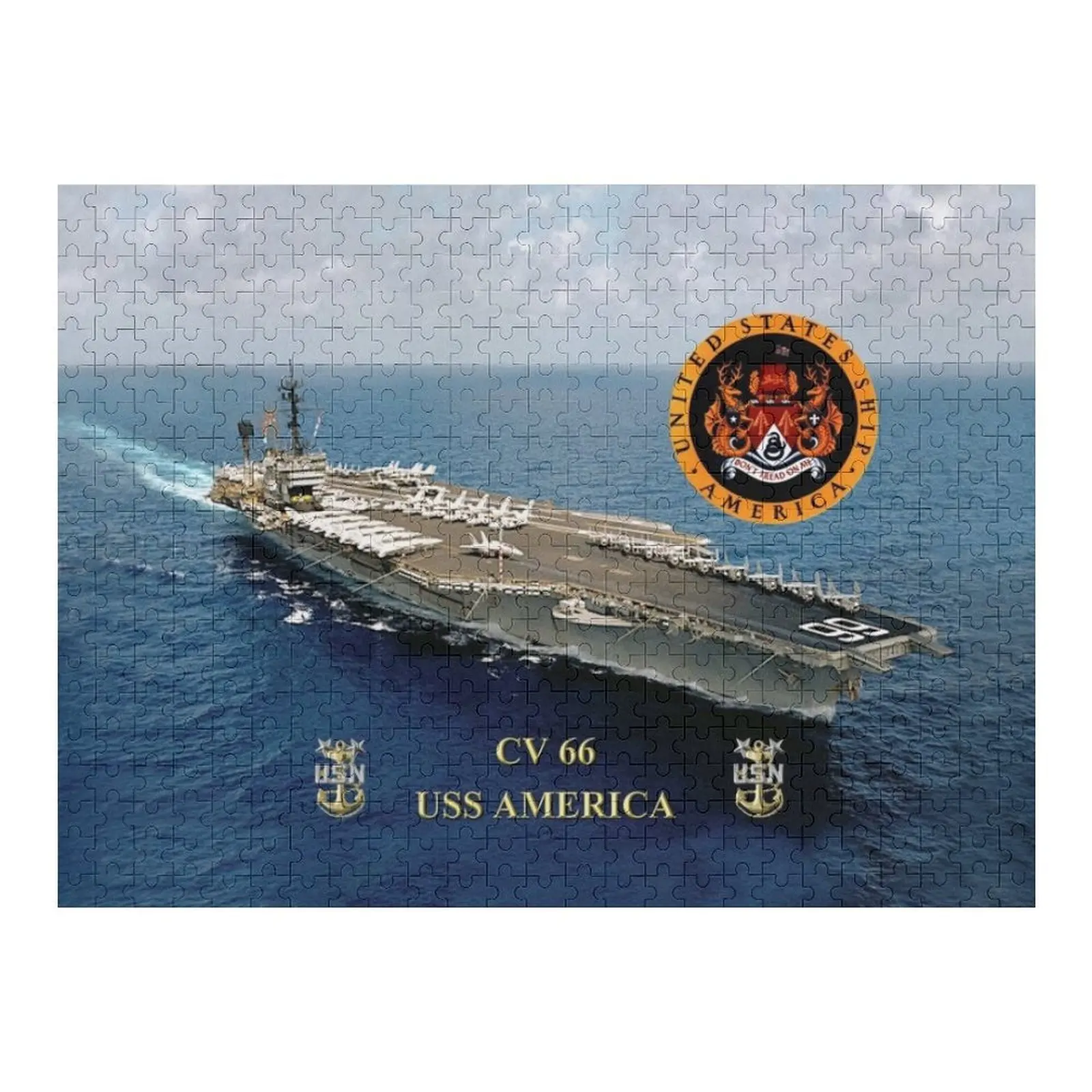 

CV-66 USS America Jigsaw Puzzle Anime Personalized Gift Puzzle