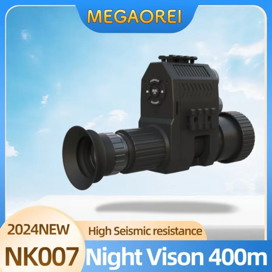 

2024 Megaorei NK007 Night Vision Rifle Scope with 300M Night Vision for IR Hunting Trail Camera Recorder