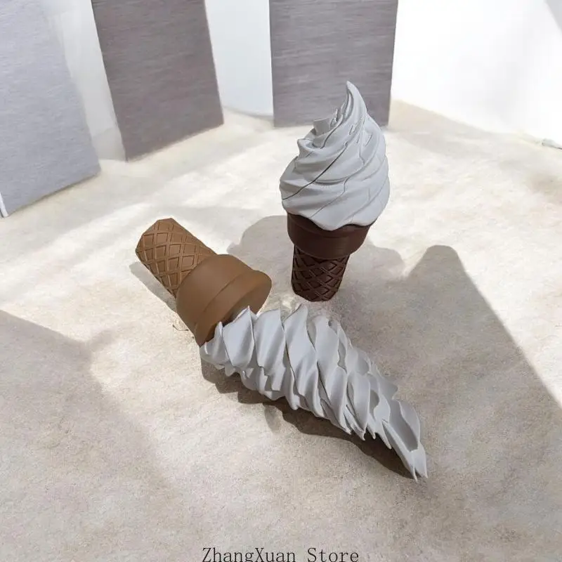 Stretchable Ice Cream Desk Figurine Stress Relief for Study Tables and Offices 3XUF