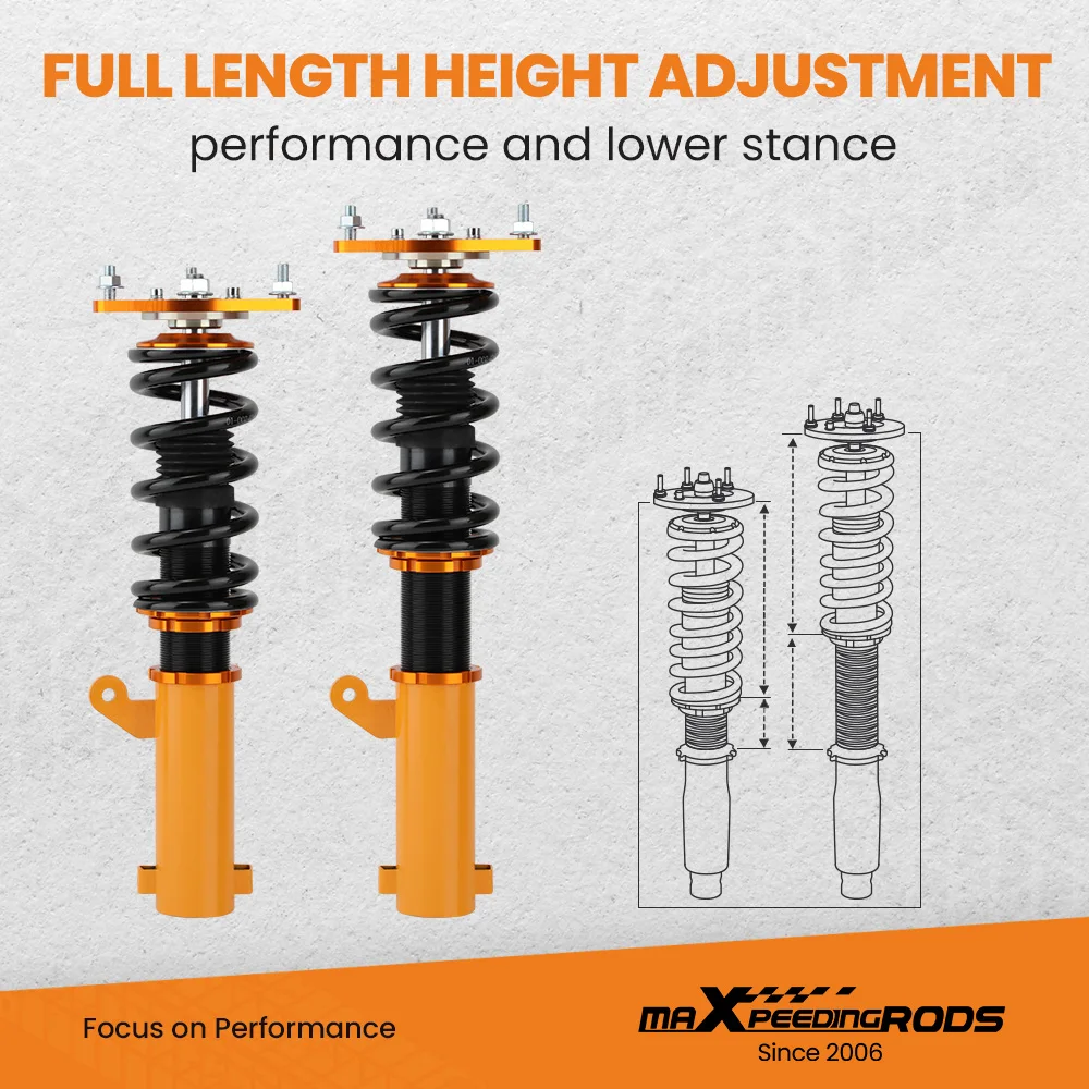 Suspension Coilover Struts for Mitsubishi Eclipse (3rd-Gen) D53A/D52A 2000 2001 2002 2003 2004 2005