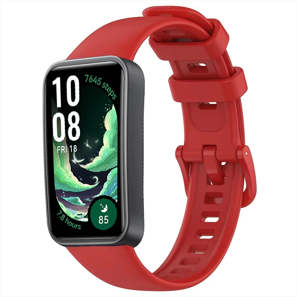 حزام سيليكون لهواوي باند 10 9 8 سوار معصم ناعم ومريح يسمح بمرور الهواء بديل لسوار هواوي باند 10 9 8