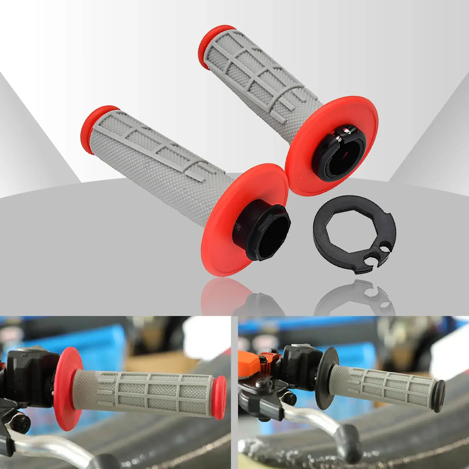 

Hand Grips For Honda CRF 250R 250X 450R CR 125 250 500 XR250 XR400 Yamaha KX125 YZ 125 250F 450F TTR WR Pit Dirt Bike Motocross