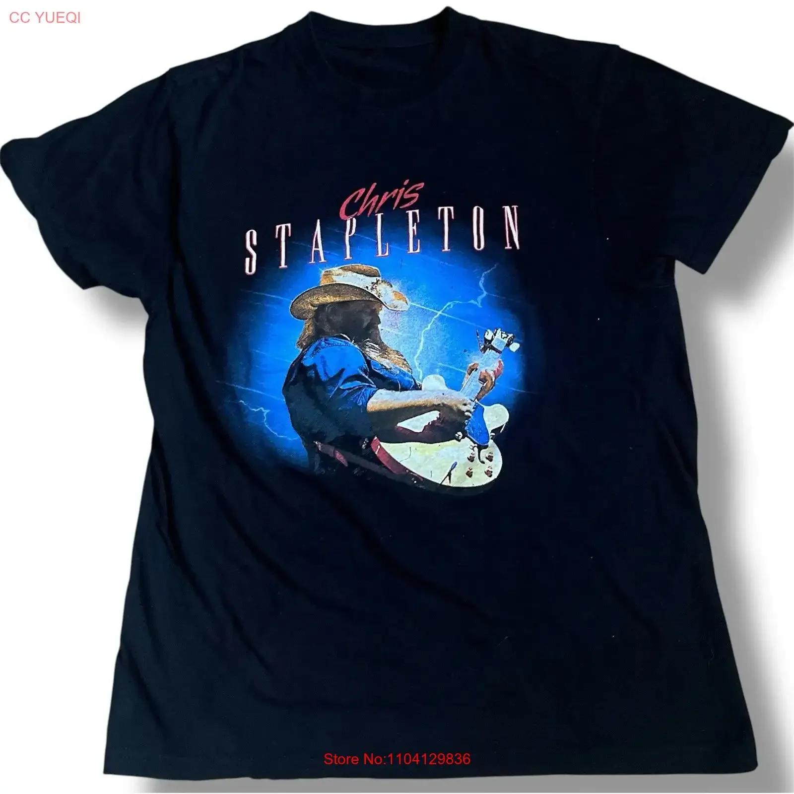 Chris Stapleton Concert T Shirt Women s Medium Black  Country Music vintage Washed Breathable Casual Soft Stylish Comfortable