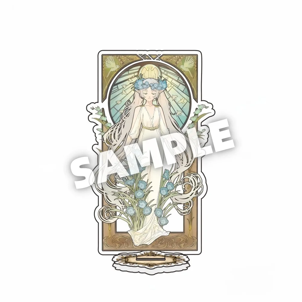 Frieren: Beyond Journey'S End Acrylic Stand Model Plate Frieren Himmel Heiter Anime Desk Ornaments Keychain Friends Girl Gift