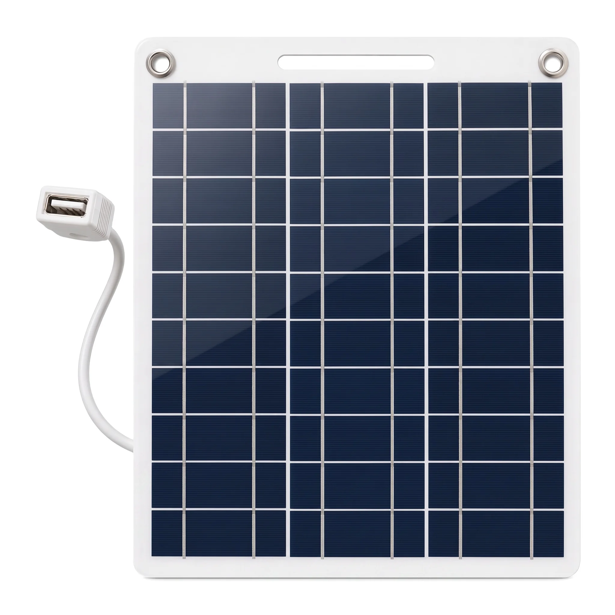ZINIKIF 10W Emergency USB Solar Panel, Powers Your Phone, LED Lights, and Small Fans Outdoors