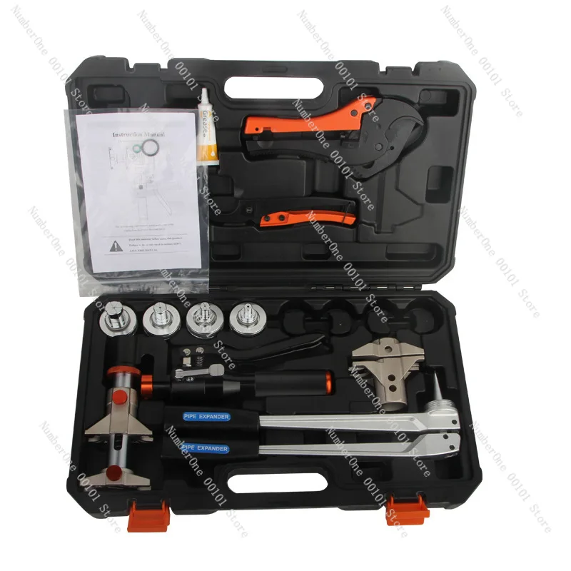SD-1632Y Hydraulisches Rohrpresswerkzeug-Set, Manueller PEX-Rohraufweiter & Presszange für Fußbodenheizung und Sanitärinstallationen