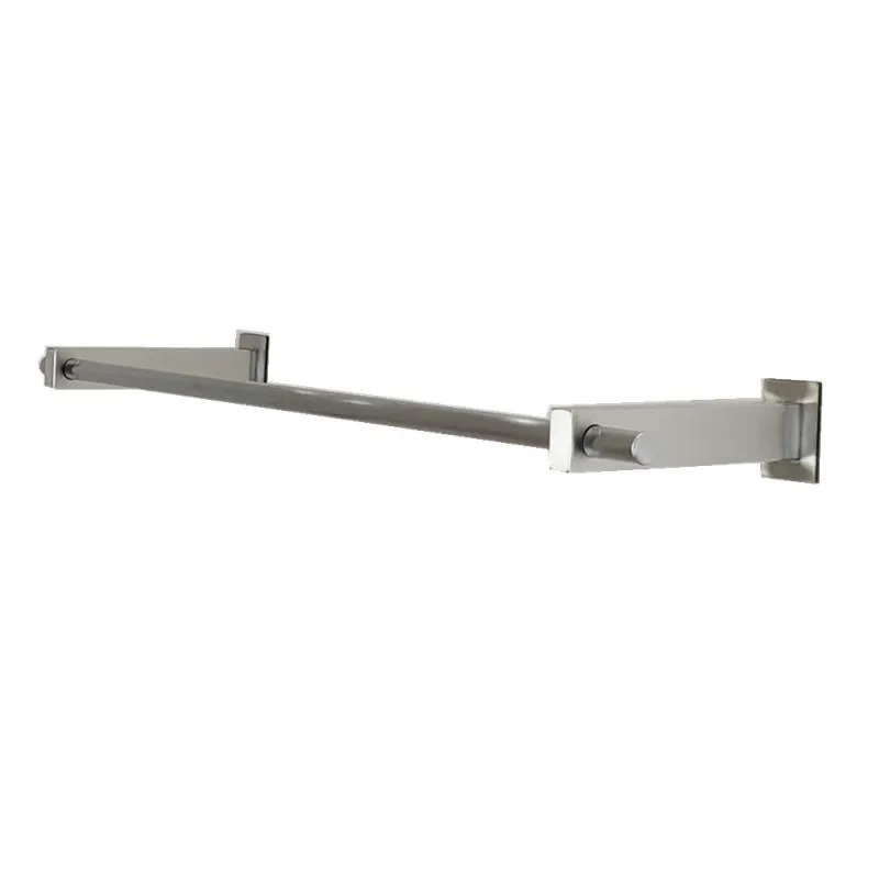 

Clothing store hanging wall wall hanging display rack stainless steel brushed side hanger clothing clothes shelf display rack