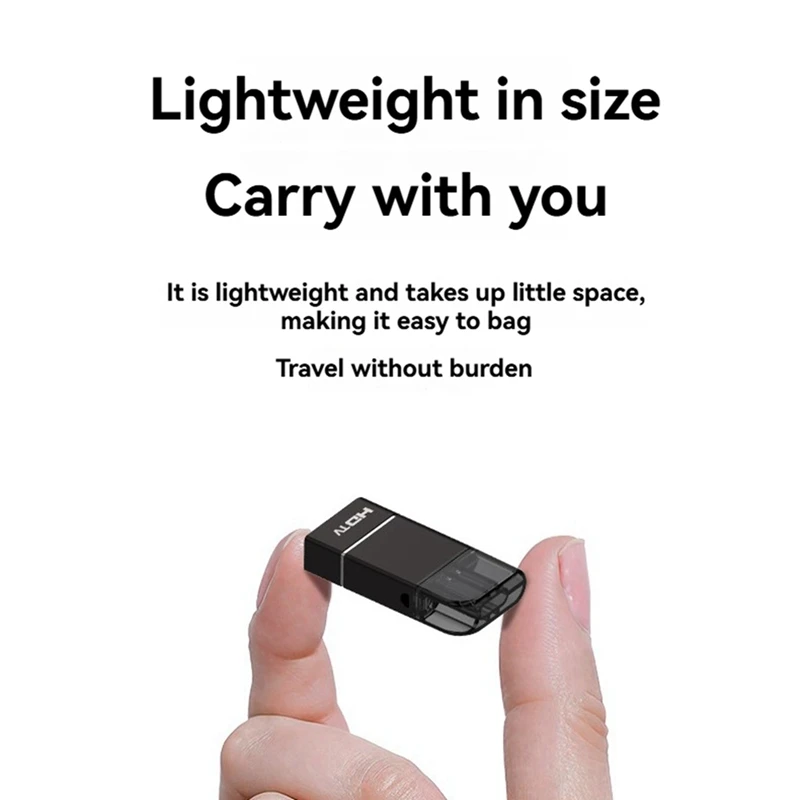 Type C to -Compatible Adapter 4K60Hz HD USB C to HDTV 2.0 Converter Audio Video Transmission for Laptop Mobile Phone-ABLL