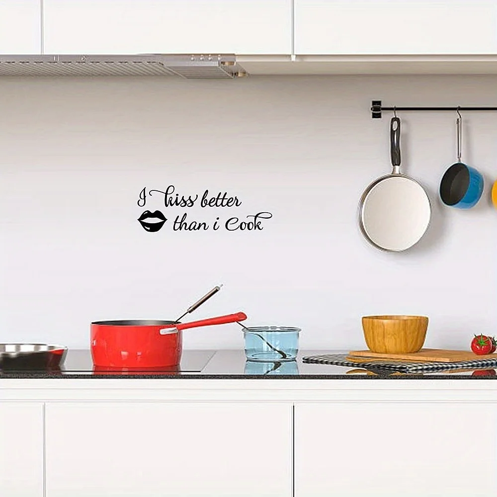 Elegante Lip Design PVC Wall Sticker, perfeito para sala e decoração do quarto