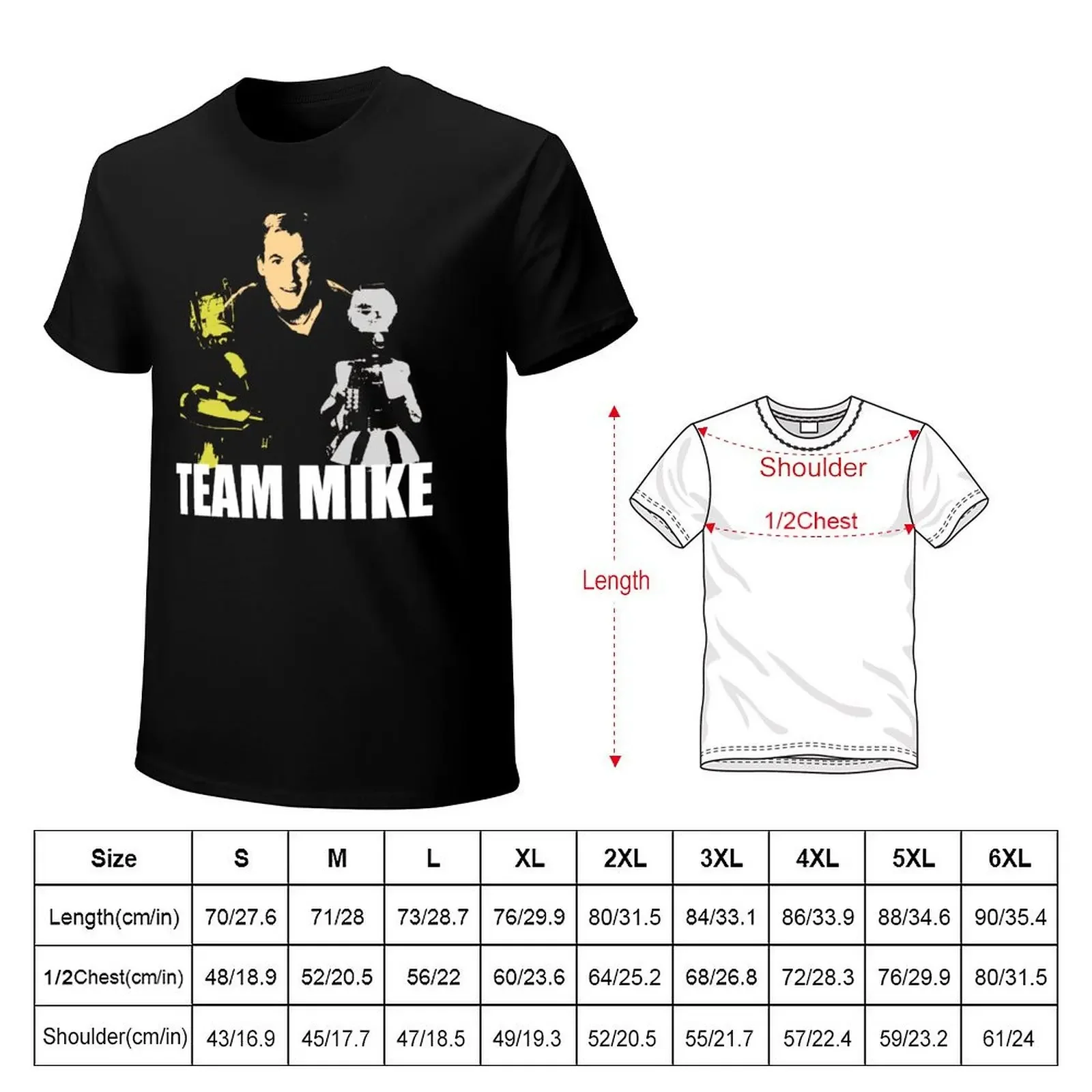 MST3K Team Mike T-Shirt rapper graphic tees basketball graphic tees mens cotton t shirts