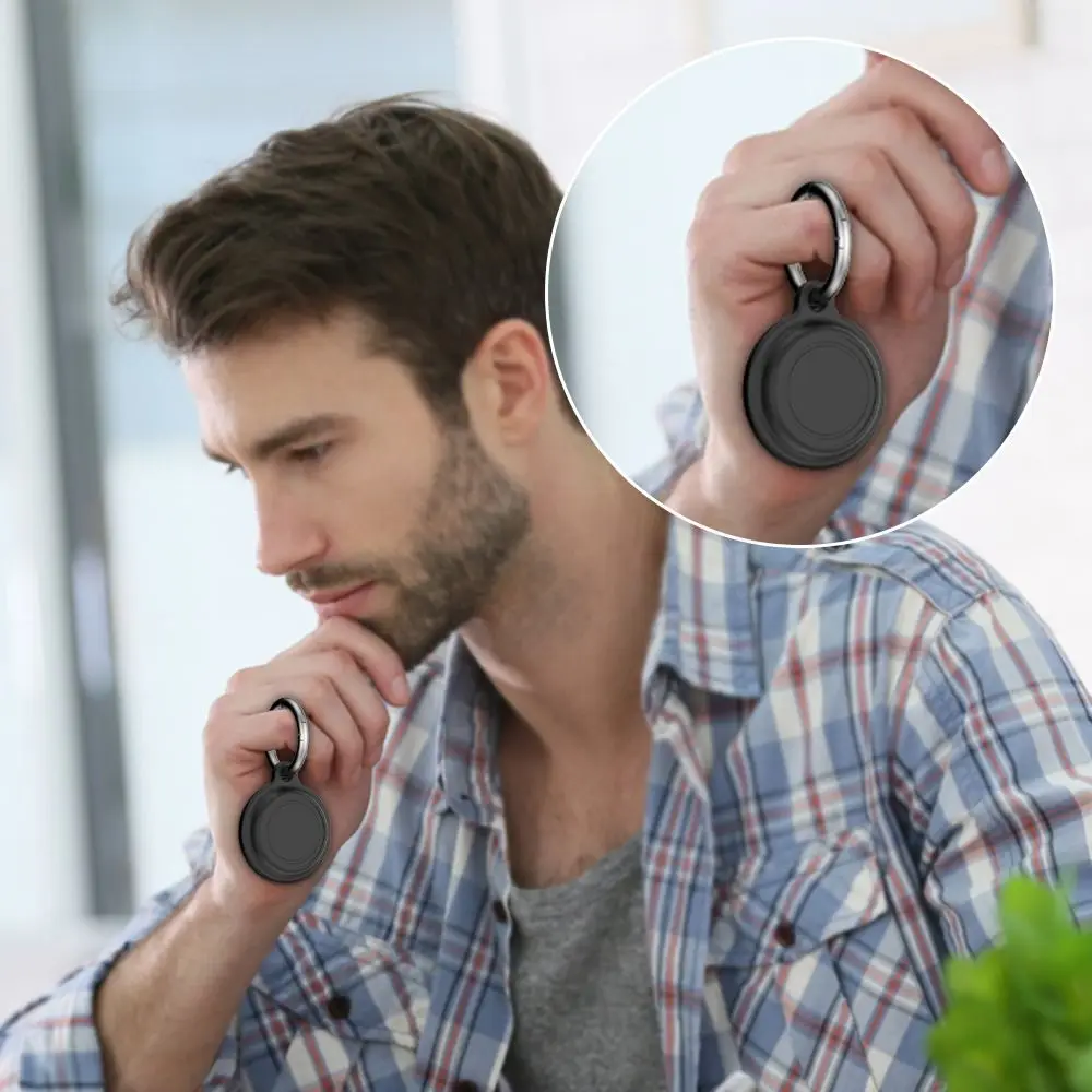 Capa protetora de silicone impermeável anti-perdido chaveiro caso escudo anti-risco cobertura completa tag titular para moto tag