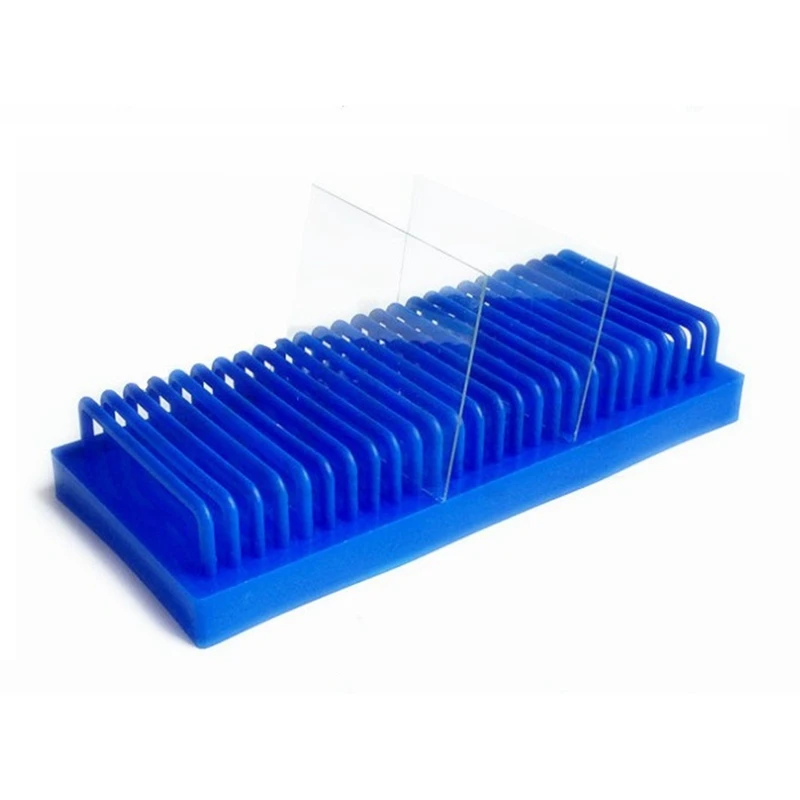 3X Rectangle Type Slide Drain Rack Electrophoresis Gel Glass Plate Drying Holder School Education Laboratory Equipment