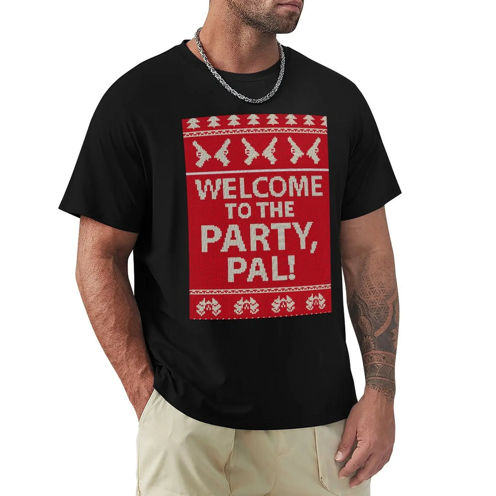 Welcome to the party, Pal..! T-Shirt Sweat Resistant Workout Tee Shirt