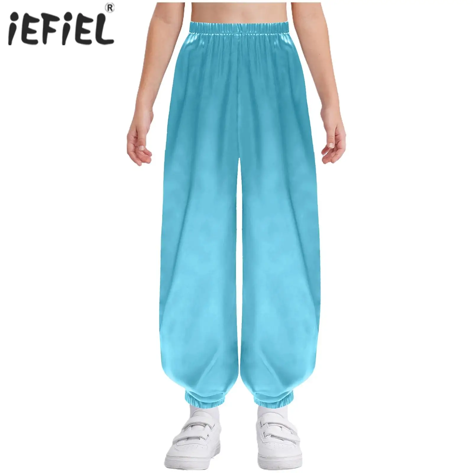 

Kids Boys Girls Traditional Chinese Pants Kung Fu Uniform Tai Chi Wing Chun Martial Arts Costume for Festival and Performance