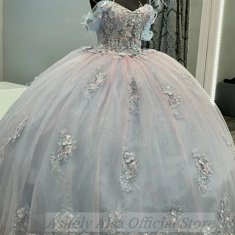 Robe de Princesse Quinceanera à Lacets pour ixd'Anniversaire, Tenue de Bal Éducative, 15 Ans