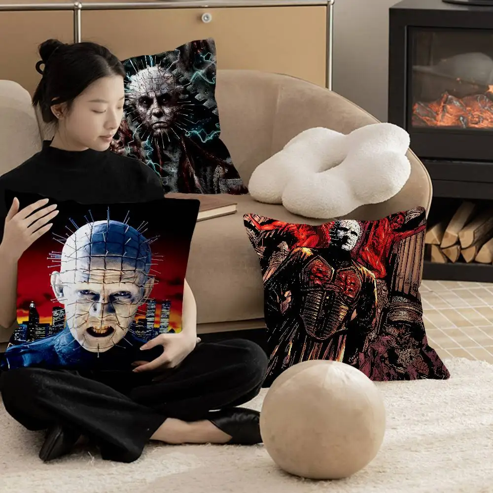 Classic H-hellraiser Movie Lucky Dragon Pillow Cover Sofa Cushion Cover Home Room Decoration Children Gift