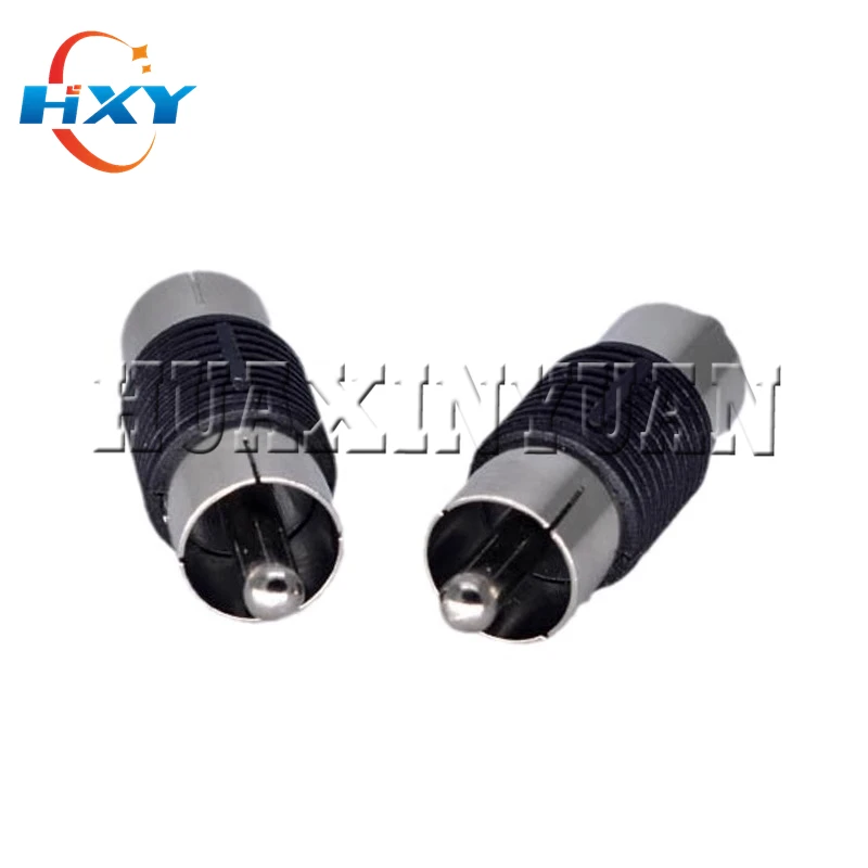 1pcs/Lot tools Straight AV RCA Video Adapter Nickel RCA Male to Male Cable Connector  M/M  Joiner  Coupler  Plug  Audio  Adapter