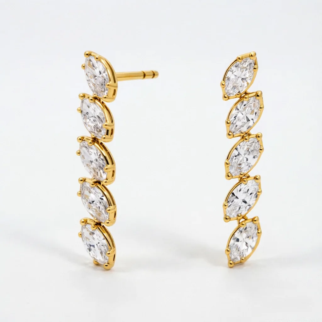MUSHAN Custom Jewelry 925 Sterling Silver Earring Moissanite D Color VVS1 Fine Pure Brilliant Girl Cushion Earrings Diamond