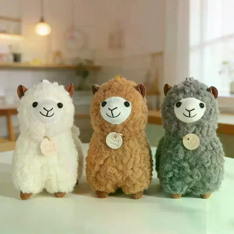 Soft Cute Curly Lamb Plush Toy With Sweet Cherry Pendant Perfect For Kids Birthday Gifts Home Decor