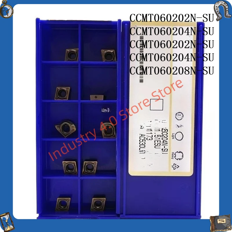 

CCMT060202/060204/060208N-SU AC530U AC6040M коробка из 10 таблеток с лезвиями для цифрового управления (CNC)