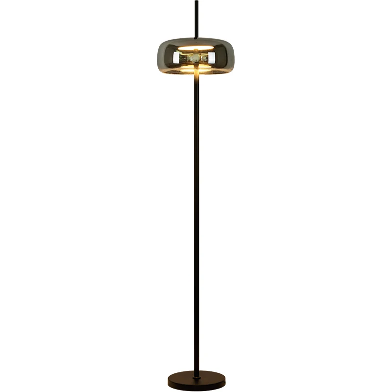 Super March Hot Sale  Minimalist Gray Iron Glass LED for Living Room Atmosphere Sofa Side Light