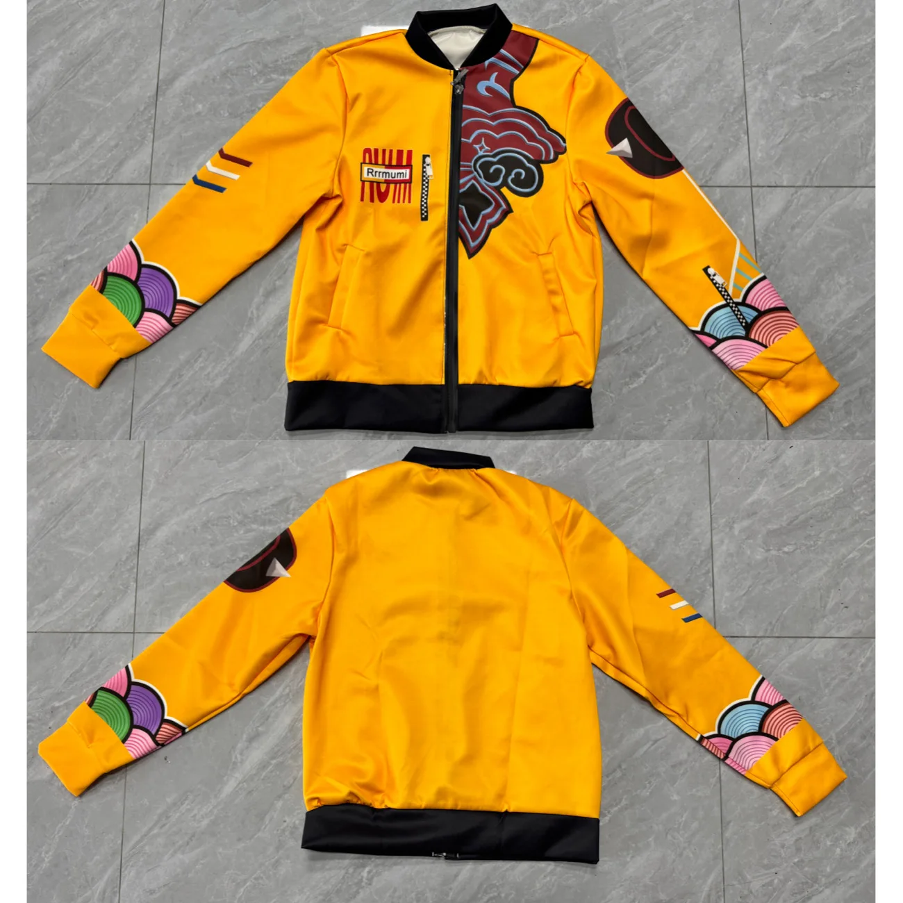 KPOP Demon Hunters Casual Jacket, Sports Jacket, Yellow Black There are actual photos
